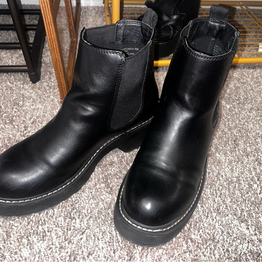 Madden Girl Black Ankle Boots